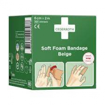Cederroth soft foam bandage  - 6 cm x  4,5 m